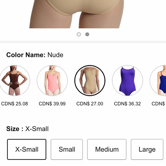 Capezio Women's X-Small Camisole Leotard - Picture 3 of 5